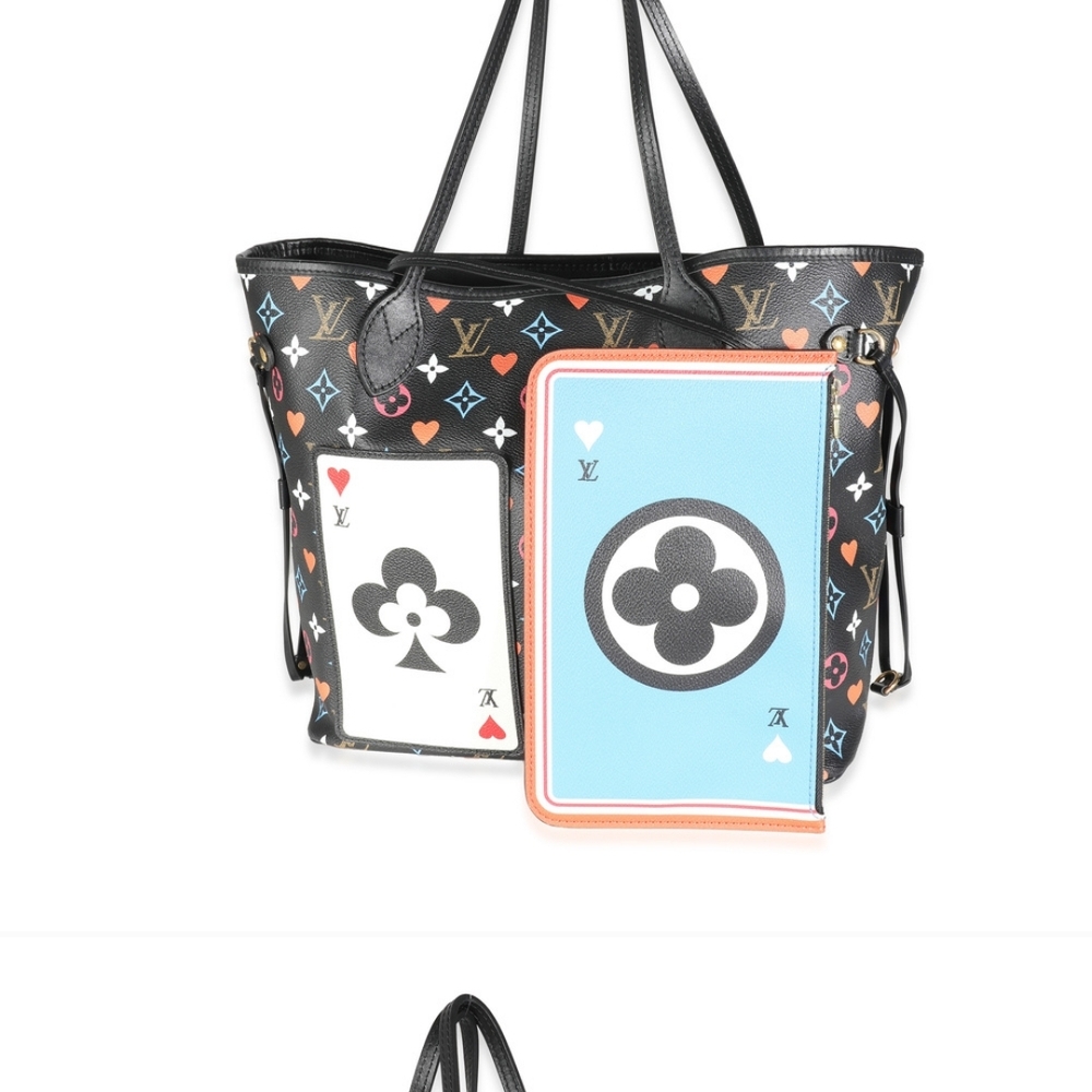 Louis Vuitton Black and Red Tote Bag with Unique Design